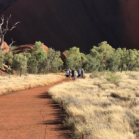 hiking around Uluru
