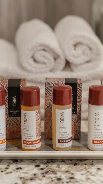 WABU toiletries at Ayers Rock Resort