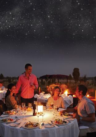Dining under a starry sky at Sounds of Silence Ayers Rock